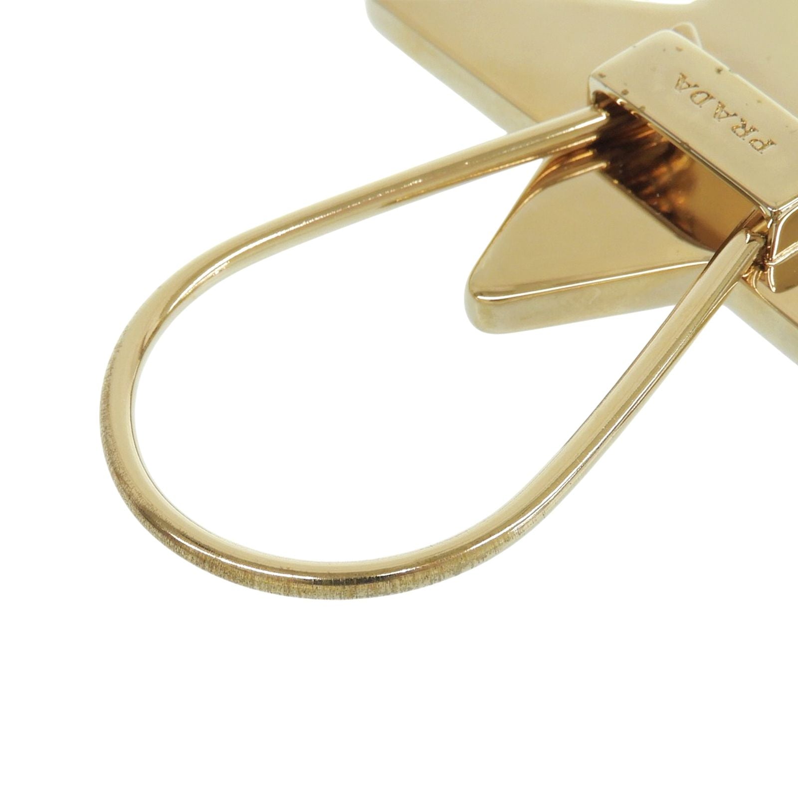 Prada Saffiano Leather Star Key Holder — view 7