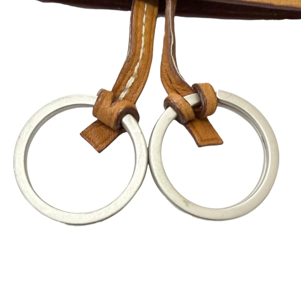 Hermes Vintage Box Calf Martin Margiela Era Clochette Leather Necklace Gold — view 5