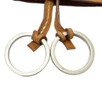 Hermes Vintage Box Calf Martin Margiela Era Clochette Leather Necklace Gold — view 5