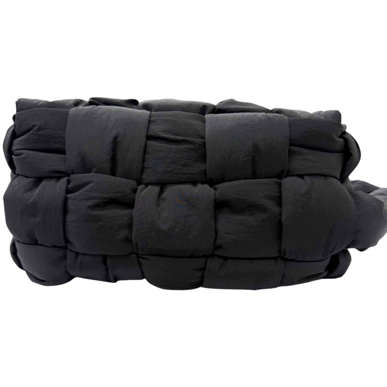 Bottega Veneta Padette Tech Cassette Intrecciato Handbag Black — view 3