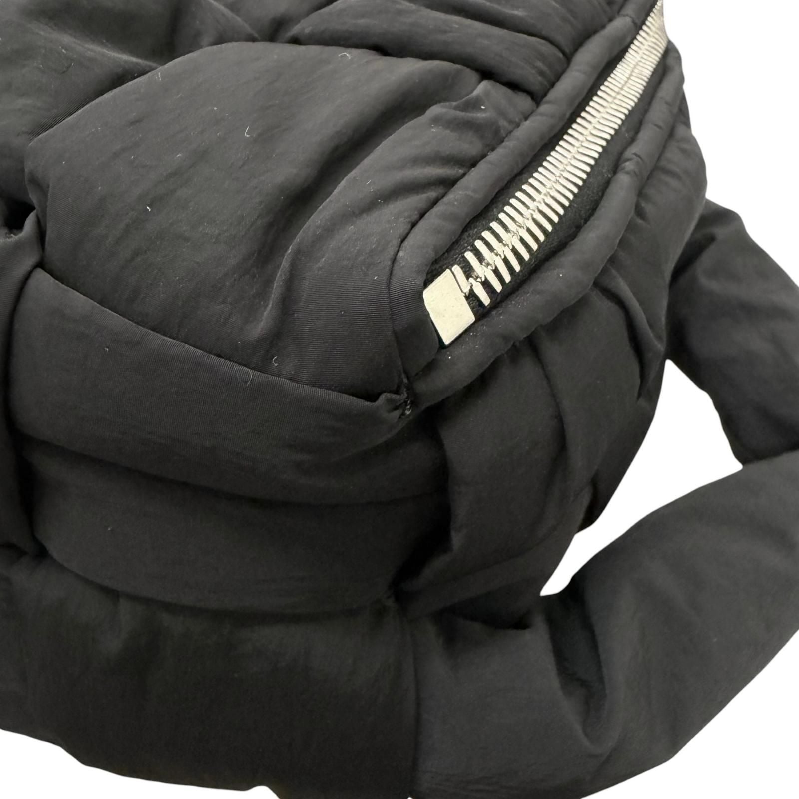 Bottega Veneta Padette Tech Cassette Intrecciato Handbag Black — view 6