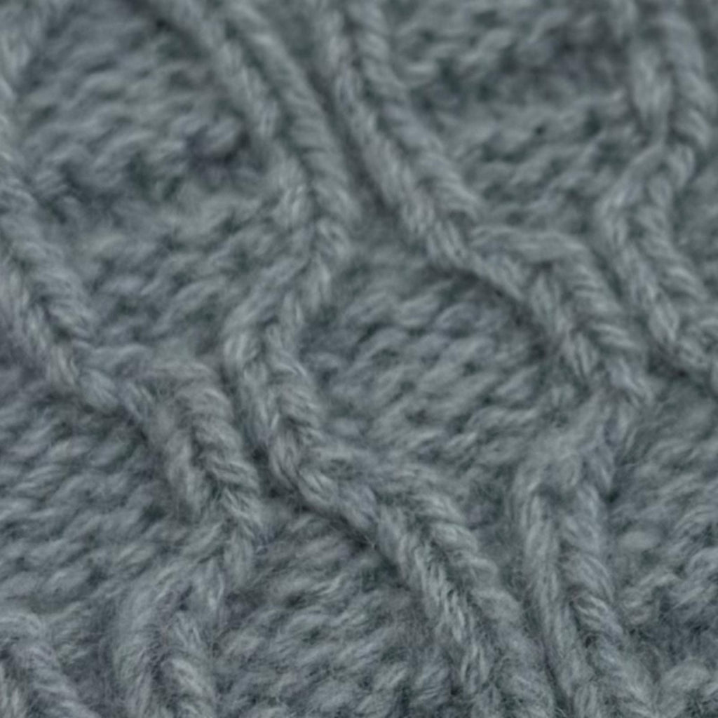 Hermes Tori Maillon Cashmere Knit Gloves Light Blue S Recommended for Winter — view 4