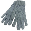 Hermes Tori Maillon Cashmere Knit Gloves Light Blue S Recommended for Winter