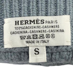 Hermes Tori Maillon Cashmere Knit Gloves Light Blue S Recommended for Winter — view 5