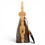 Louis Vuitton All in GM Monogram Canvas Pouch Bucket Bag Brown — view 5