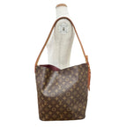 Louis Vuitton All in GM Monogram Canvas Pouch Bucket Bag Brown — view 3