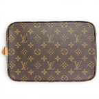 Louis Vuitton All in GM Monogram Canvas Pouch Bucket Bag Brown — view 6
