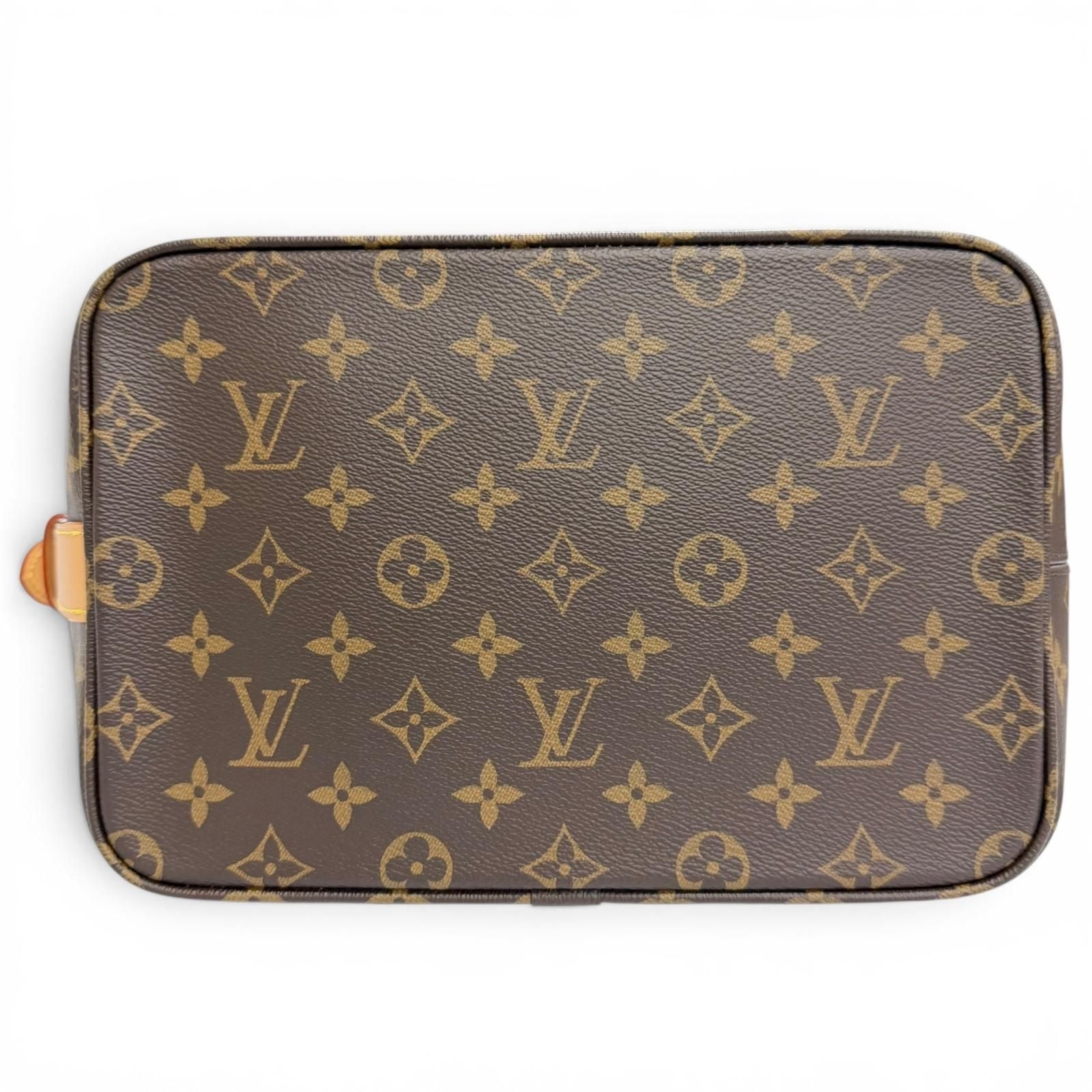 Louis Vuitton All in GM Monogram Canvas Pouch Bucket Bag Brown — view 6