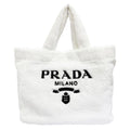 Prada Terry Tote Triangle Logo Pile Large