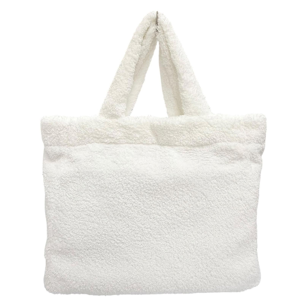 Prada Terry Tote Triangle Logo Pile Large — view 3