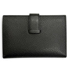 Hermes Bearn Mini Veau Epsom Silver Coin Pocket Compact Wallet Bifold Black — view 3