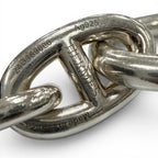 Hermes Chaine D'ancre TGM 12 Links Chain Bracelet Silver — view 5