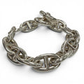 Hermes Chaine D'ancre TGM 12 Links Chain Bracelet Silver