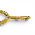 Chanel Vintage Leather Chain Belt with CC Logo Charm Gold Black Recommended — view 6