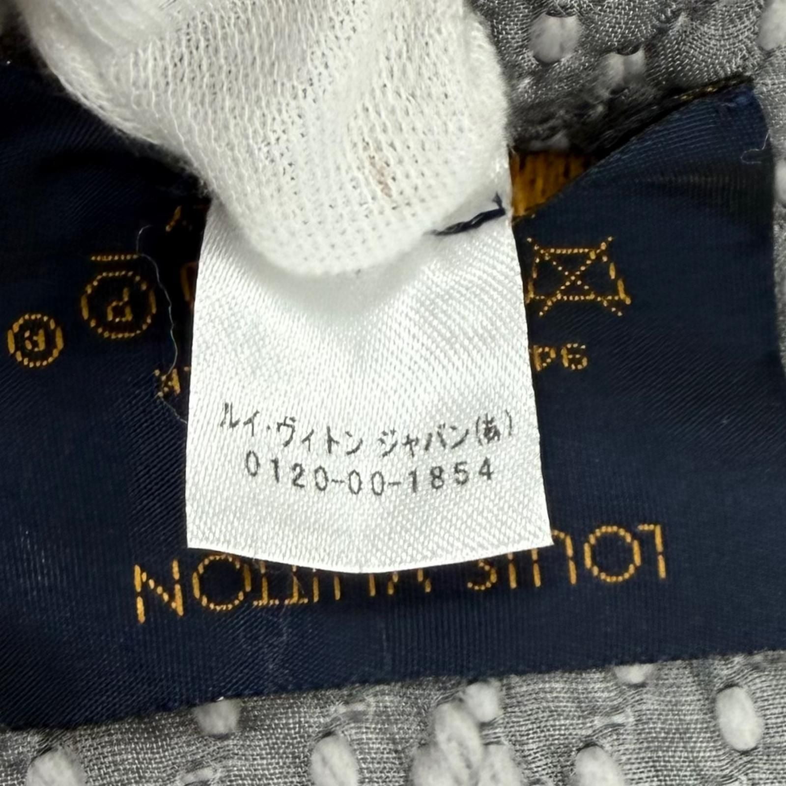 Louis Vuitton Echarpe Logo Mania Wool Silk Blend Gripe Loulou Fringe Scarf — view 8