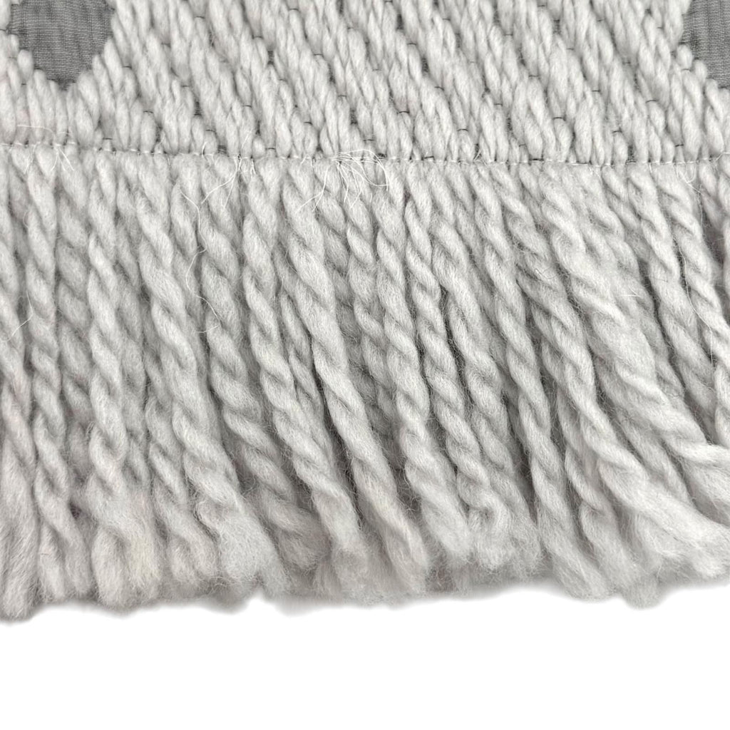 Louis Vuitton Echarpe Logo Mania Wool Silk Blend Gripe Loulou Fringe Scarf — view 5