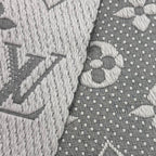 Louis Vuitton Echarpe Logo Mania Wool Silk Blend Gripe Loulou Fringe Scarf — view 4