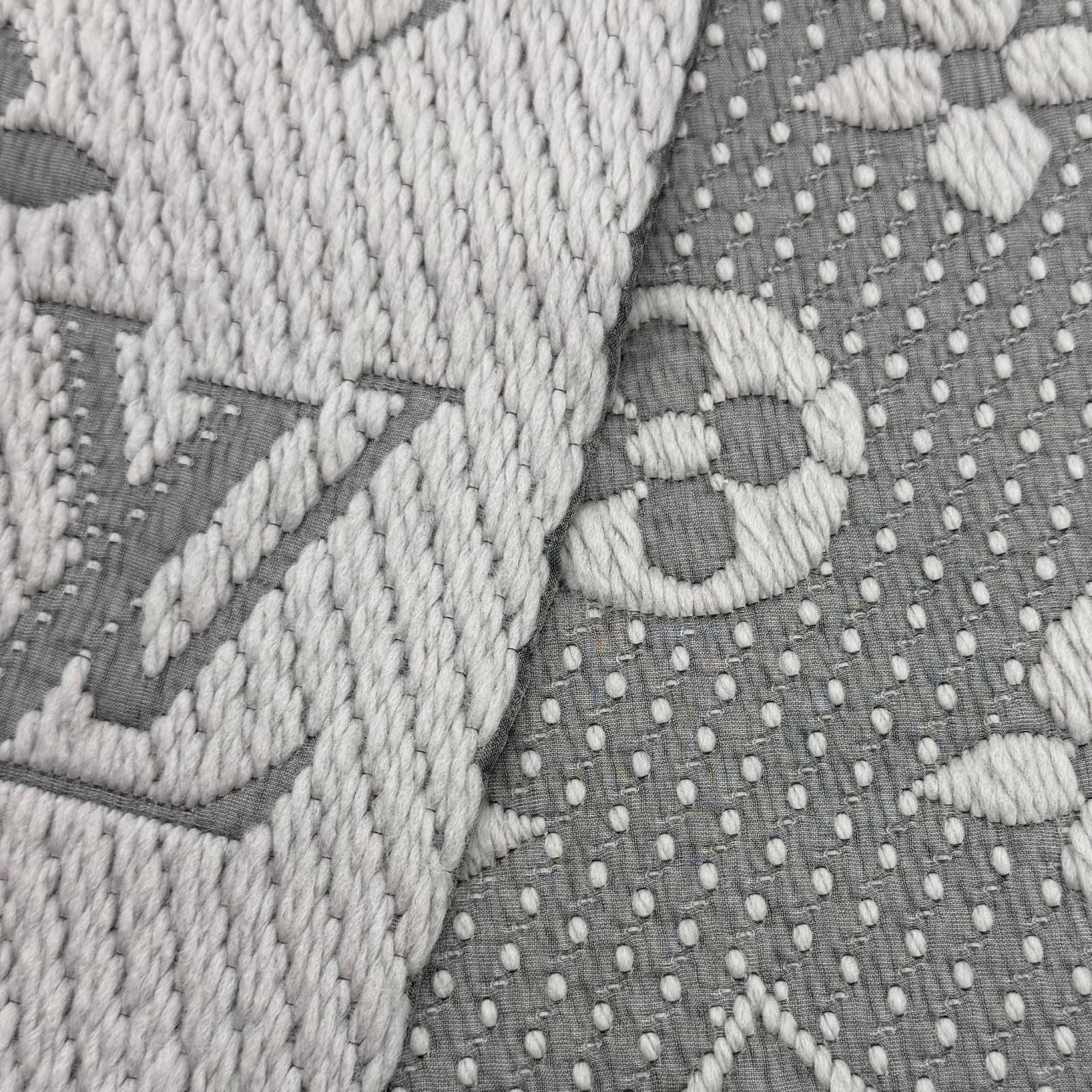 Louis Vuitton Echarpe Logo Mania Wool Silk Blend Gripe Loulou Fringe Scarf — view 4
