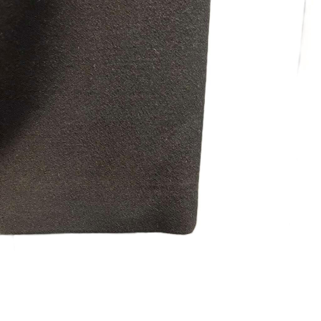 Chanel Tight Skirt Wool Knee Length CC Logo 38 Black — view 3