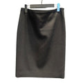 Chanel Tight Skirt Wool Knee Length CC Logo 38 Black