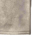 Chanel Leather Skirt Tight Lambskin Knee Length 38 Gold — view 3