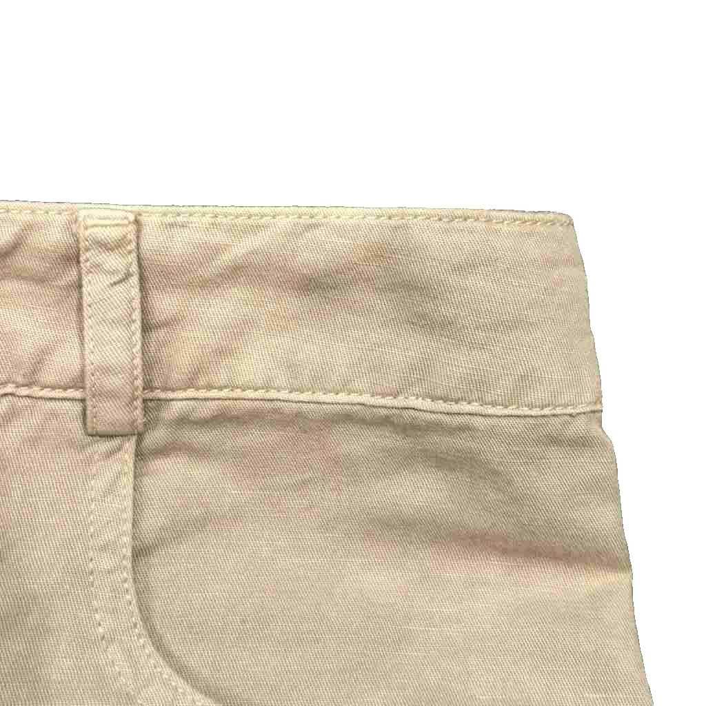 Chanel Linen Blend Cropped Pants 38 Beige — view 3