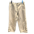Chanel Linen Blend Cropped Pants 38 Beige