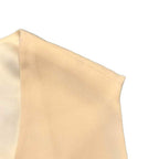 Chanel Dress Bicolor Knee Length Sleeveless CC Logo 40 Beige Black — view 3