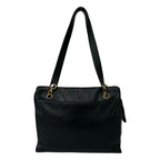 Chanel Seal Present 3 Vintage CC Logo Lambskin Shoulder Bag Mini Tote Black — view 3