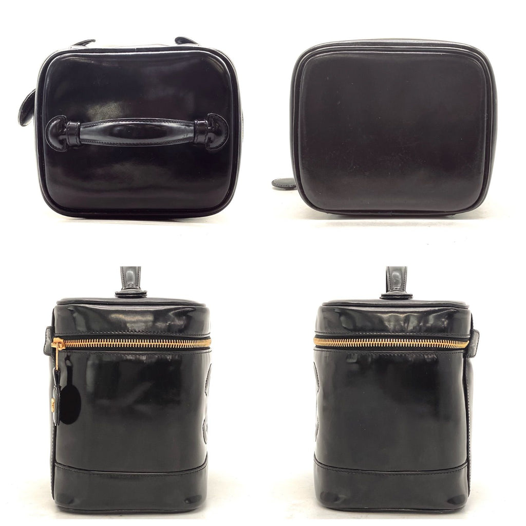Chanel Vanity Bag CC Logo Black Seal — view 6