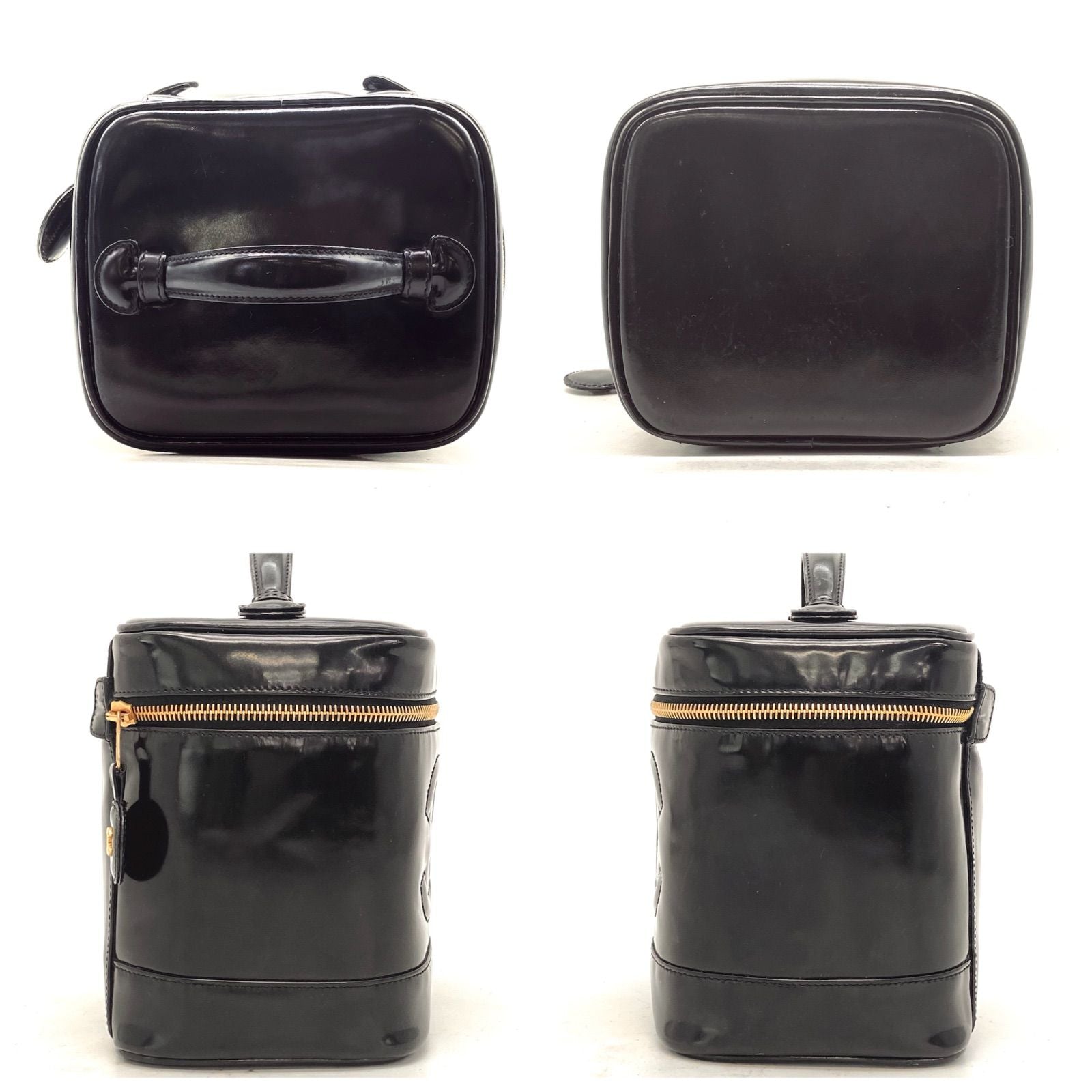 Chanel Vanity Bag CC Logo Black Seal — view 6