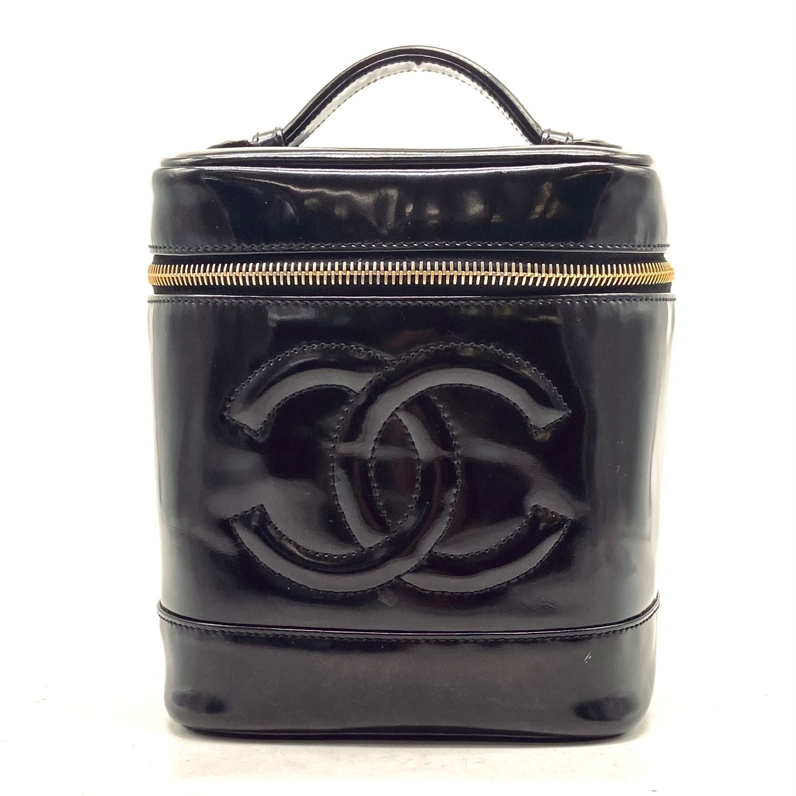 Chanel Vanity Bag CC Logo Black Seal — view 2