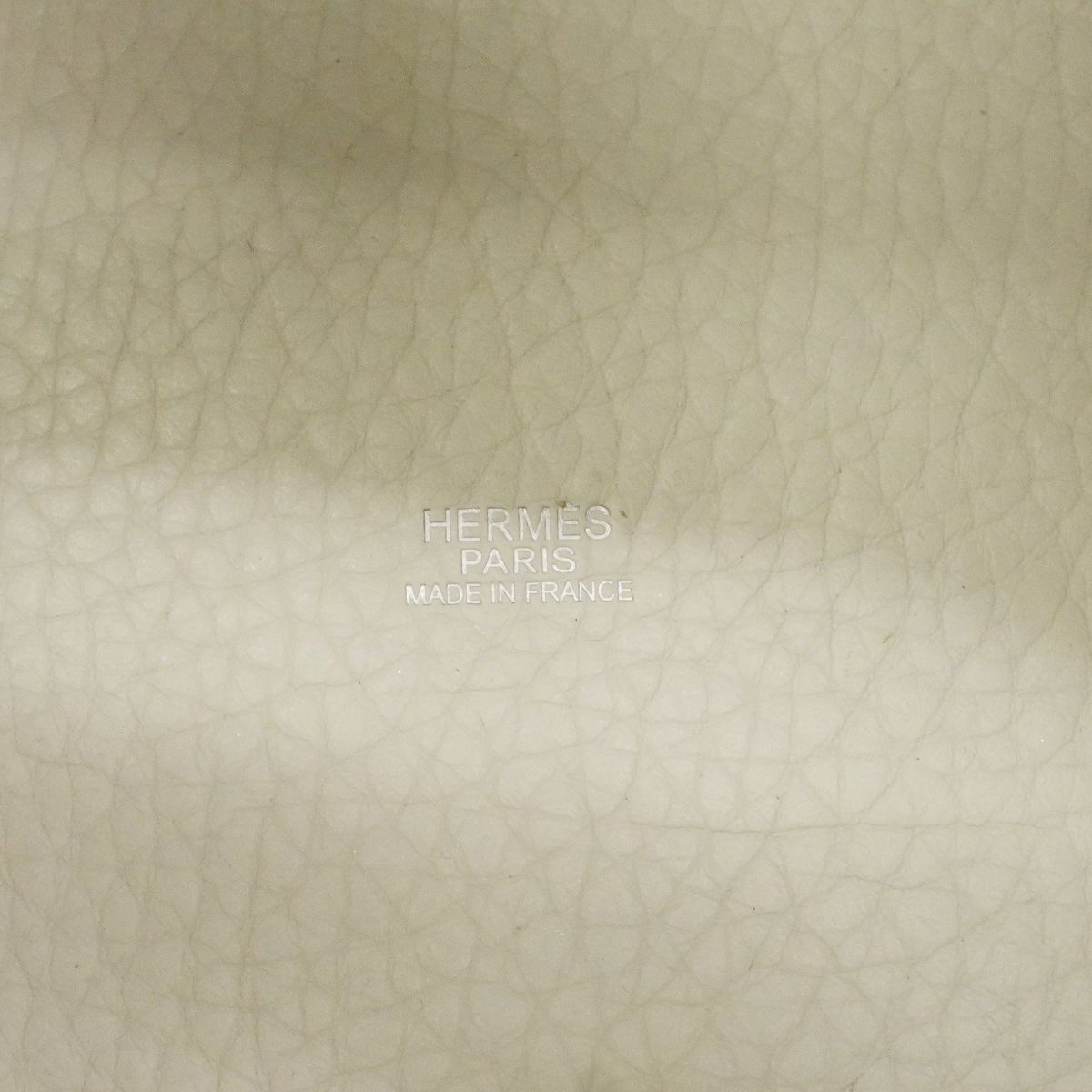 Hermes Handbag Picotin PM Eclat Taurillon Clemence White Anise Green Silver — view 5