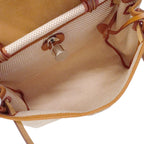 Hermes Handbag Herbag Zip PM Toile GM Gold Silver 2-Way — view 4