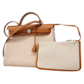 Hermes Handbag Herbag Zip PM Toile GM Gold Silver 2-Way