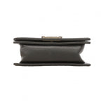 Chanel Shoulder Bag Boy Caviar Leather Black Silver — view 3