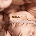 Chanel Backpack Bubble Quilt Leather Blue Gold — view 5