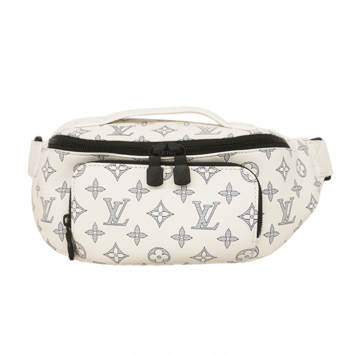 Louis Vuitton Belt Bag Monogram Shadow Lash White