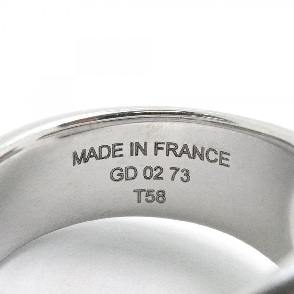 Hermes Ring Cal Zel Metal Silver Black — view 5