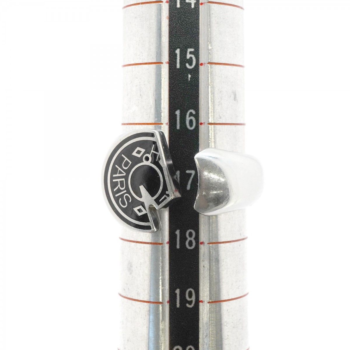 Hermes Ring Cal Zel Metal Silver Black — view 6