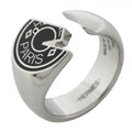 Hermes Ring Cal Zel Metal Silver Black
