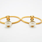 Chanel Earrings Vintage CC Logo Round — view 7