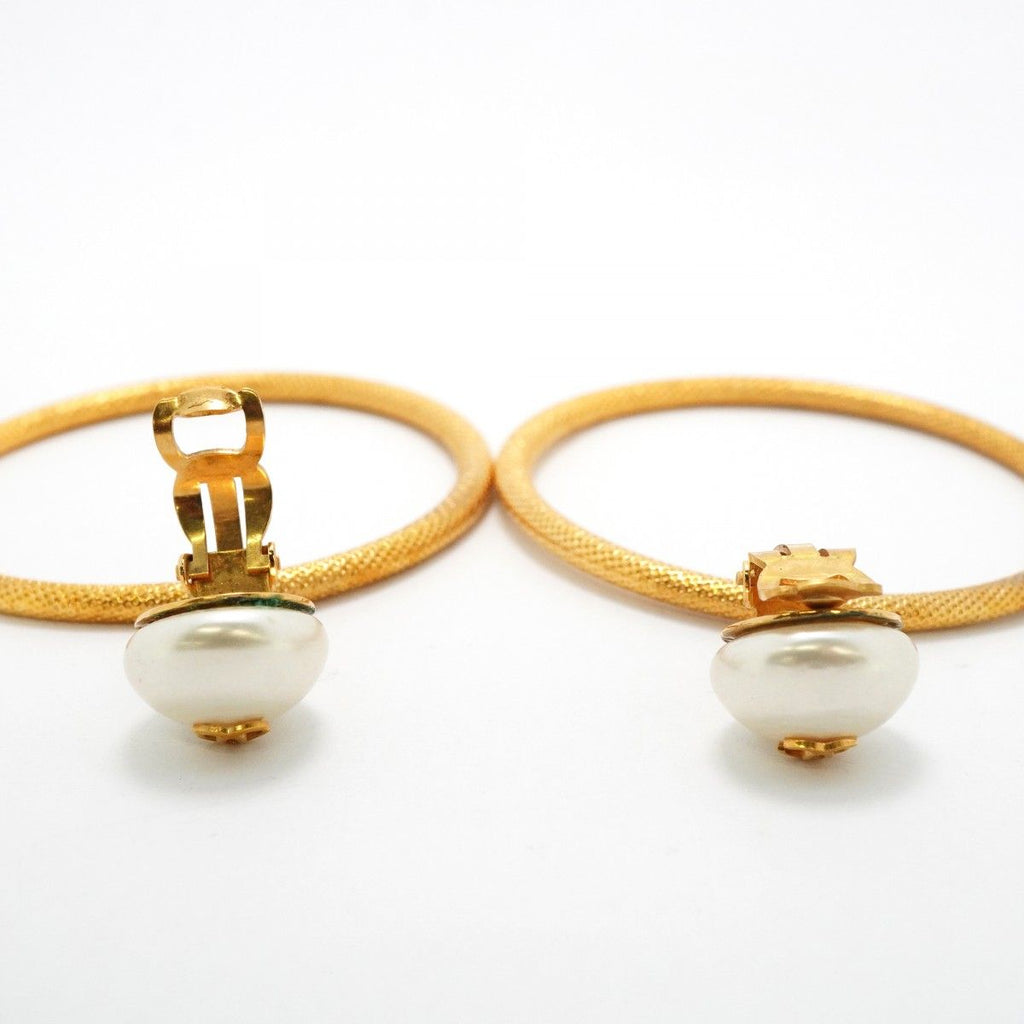 Chanel Earrings Vintage CC Logo Round — view 3