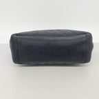 Chanel Chain Tote Quilted Caviar Leather Black Gold — view 3