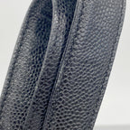 Chanel Chain Tote Quilted Caviar Leather Black Gold — view 8