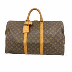 Louis Vuitton Boston Bag Monogram Keepall 50 Brown