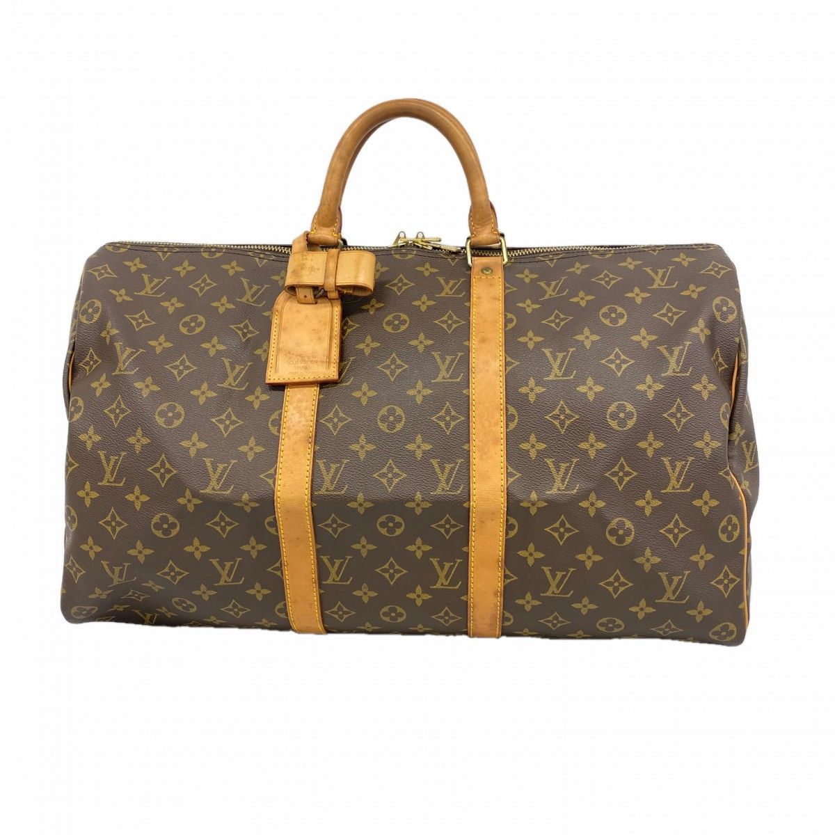 Louis Vuitton Boston Bag Monogram Keepall 50 Brown