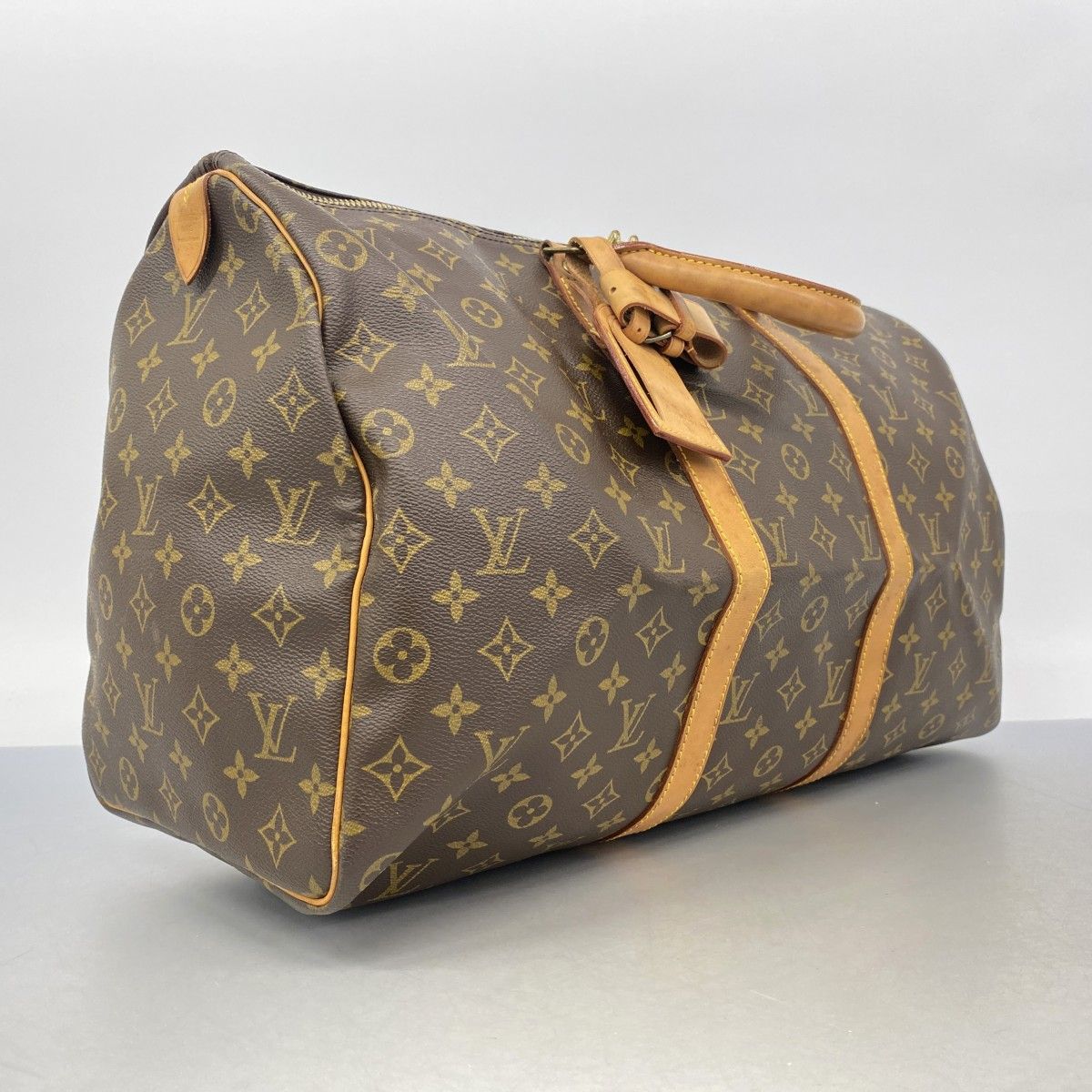 Louis Vuitton Boston Bag Monogram Keepall 50 Brown — view 2