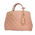 Louis Vuitton Handbag Monogram Empreinte Montaigne BB Rose Poudre