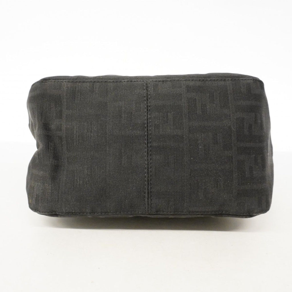 Fendi Handbag Zucchino Nylon Canvas Black Silver — view 3